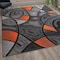 Flash Furniture Orange 8' x 10' Abstract Design Accent Area Rug ACD-RGTRZ860-810-OR-GG - alternate 5